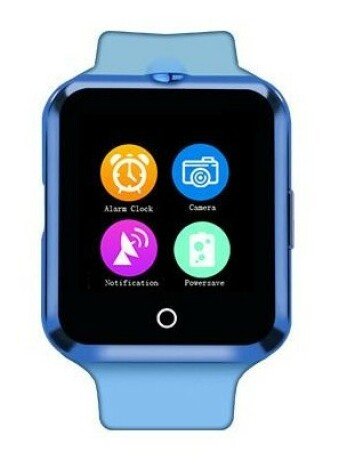 Ceas Smartwatch cu Telefon iUni V88, 1.22 inch, BT, 64MB RAM, 128MB ROM, Albastru